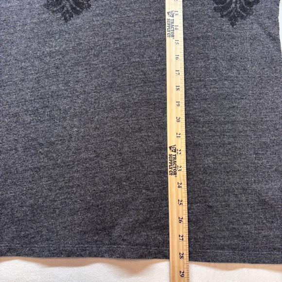 Lane Bryant Women's Gray Damask Print Long Sleeve Top Plus‎ Size 26 / 28 - Picture 5 of 8